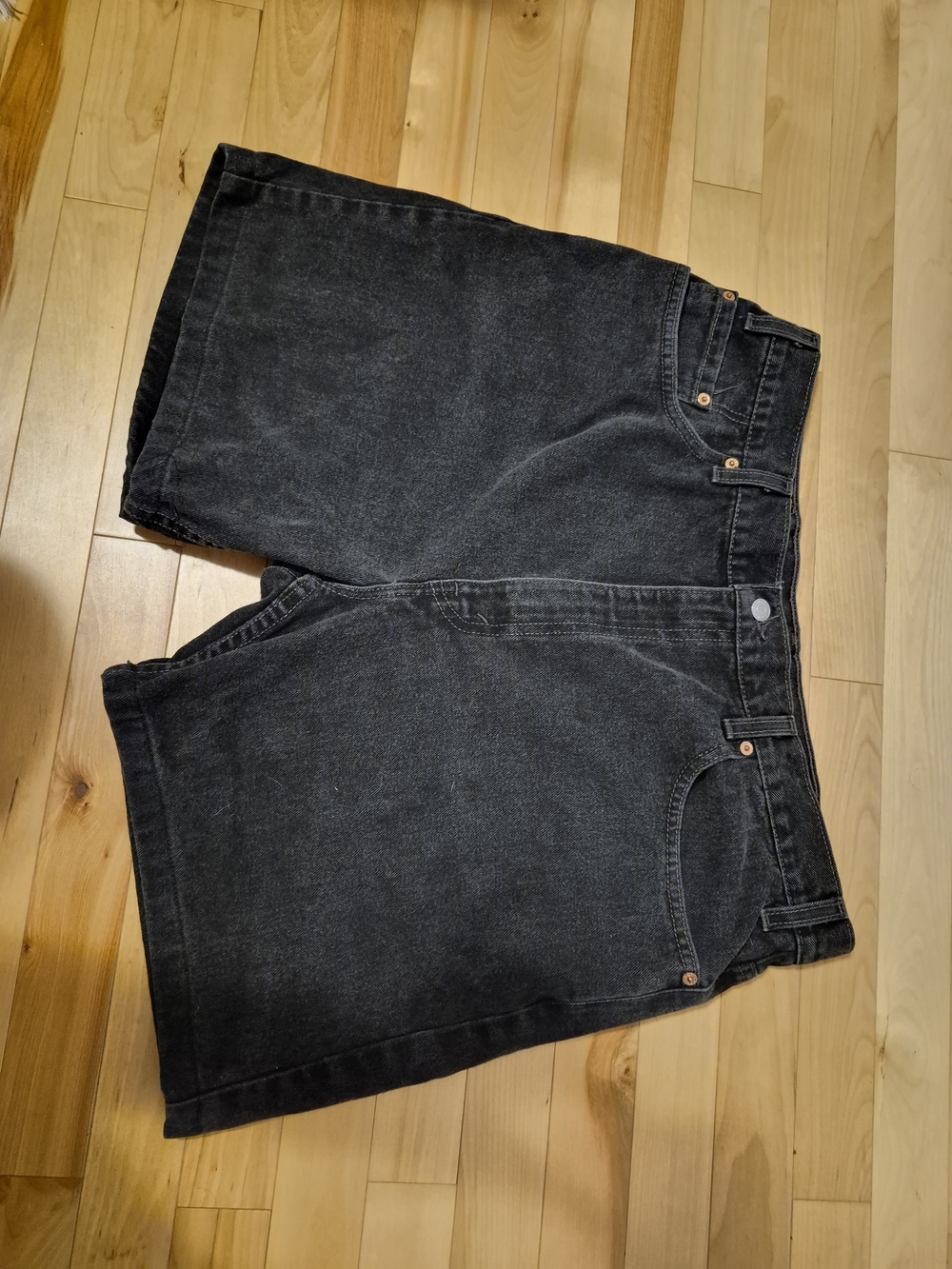 Made in USA Levi's Black Denim Men's Shorts